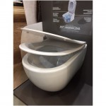 Potinkinio rėmo Grohe, mygtuko Skate Air ir klozeto Opoczno Urban Harmony Rimless su plonu lėtaeigiu dangčiu komplektas